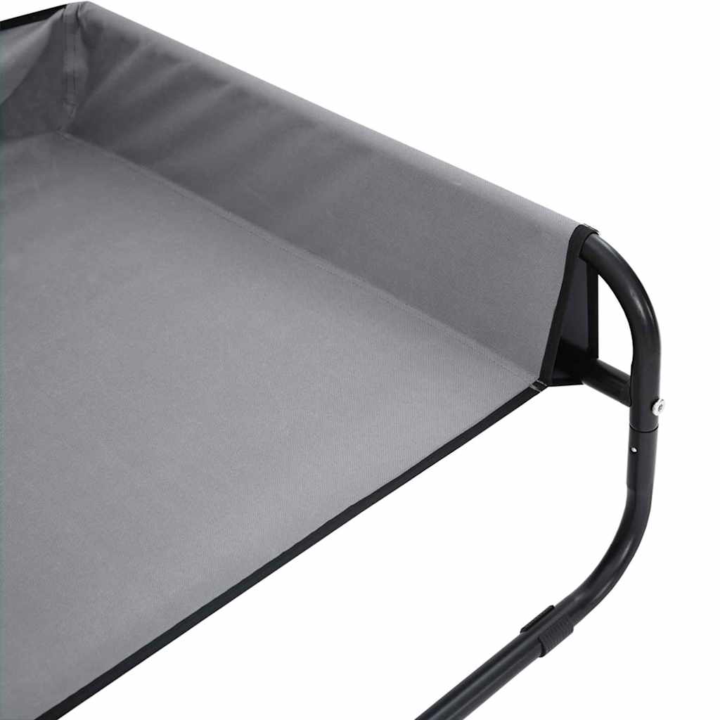 vidaXL Legowisko dla psa Jasnoszary 57 x 57 x 24 cm Stal