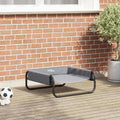 vidaXL Legowisko dla psa Jasnoszary 57 x 57 x 24 cm Stal
