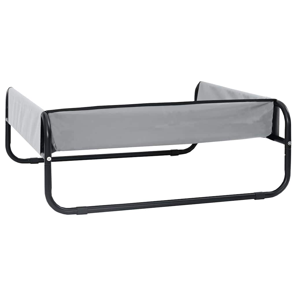 vidaXL Legowisko dla psa Jasnoszary 57 x 57 x 24 cm Stal