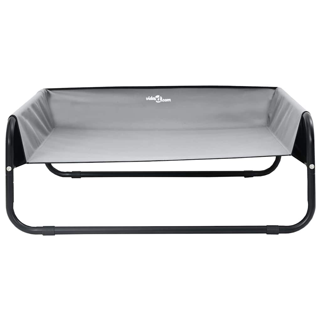 vidaXL Legowisko dla psa Jasnoszary 57 x 57 x 24 cm Stal