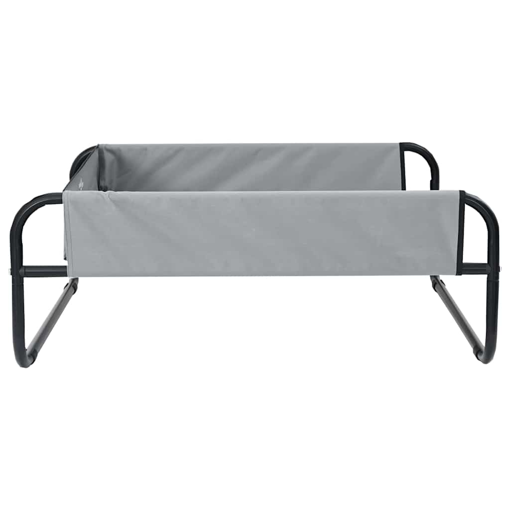 vidaXL Legowisko dla psa Jasnoszary 57 x 57 x 24 cm Stal