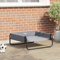 vidaXL Legowisko dla psa Jasnoszary 70 x 70 x 28,5 cm Stal