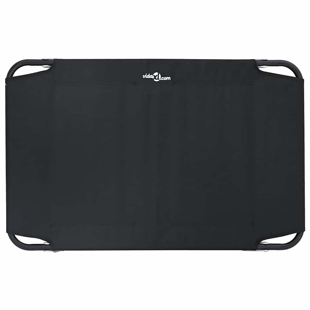 vidaXL Legowisko dla psa Czarny 90 x 55 x 18 cm Stal