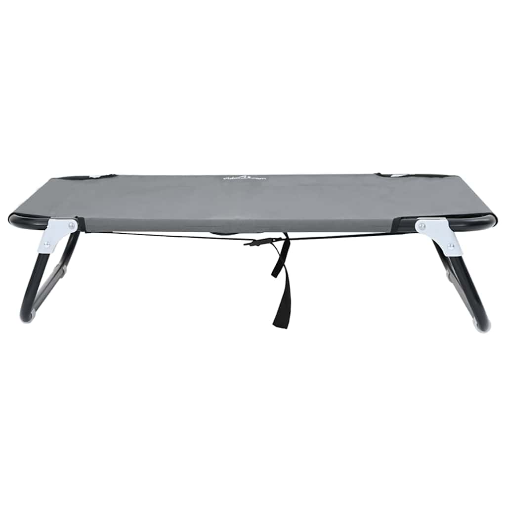 vidaXL Legowisko dla psa Jasnoszary 80 x 55 x 18 cm Stal