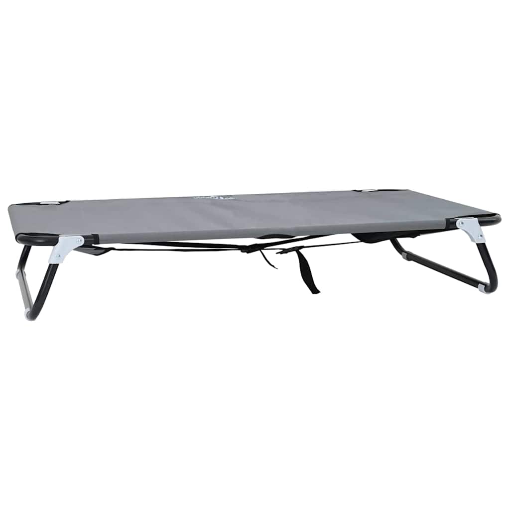 vidaXL Legowisko dla psa Jasnoszary 90 x 55 x 18 cm Stal