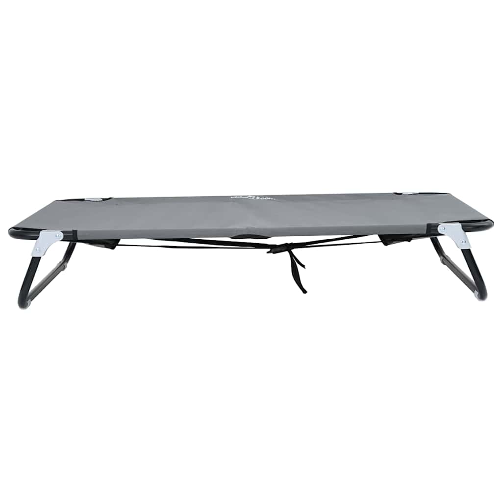 vidaXL Legowisko dla psa Jasnoszary 90 x 55 x 18 cm Stal