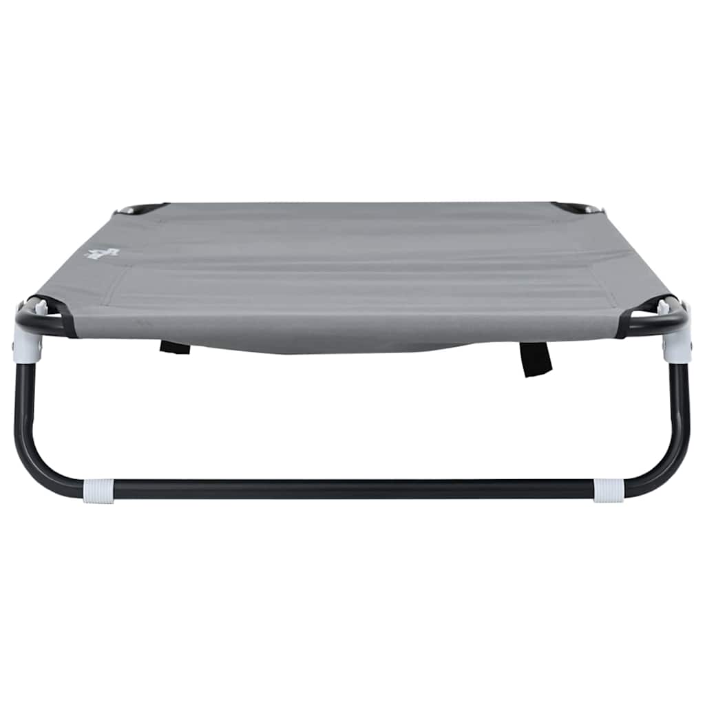 vidaXL Legowisko dla psa Jasnoszary 90 x 55 x 18 cm Stal