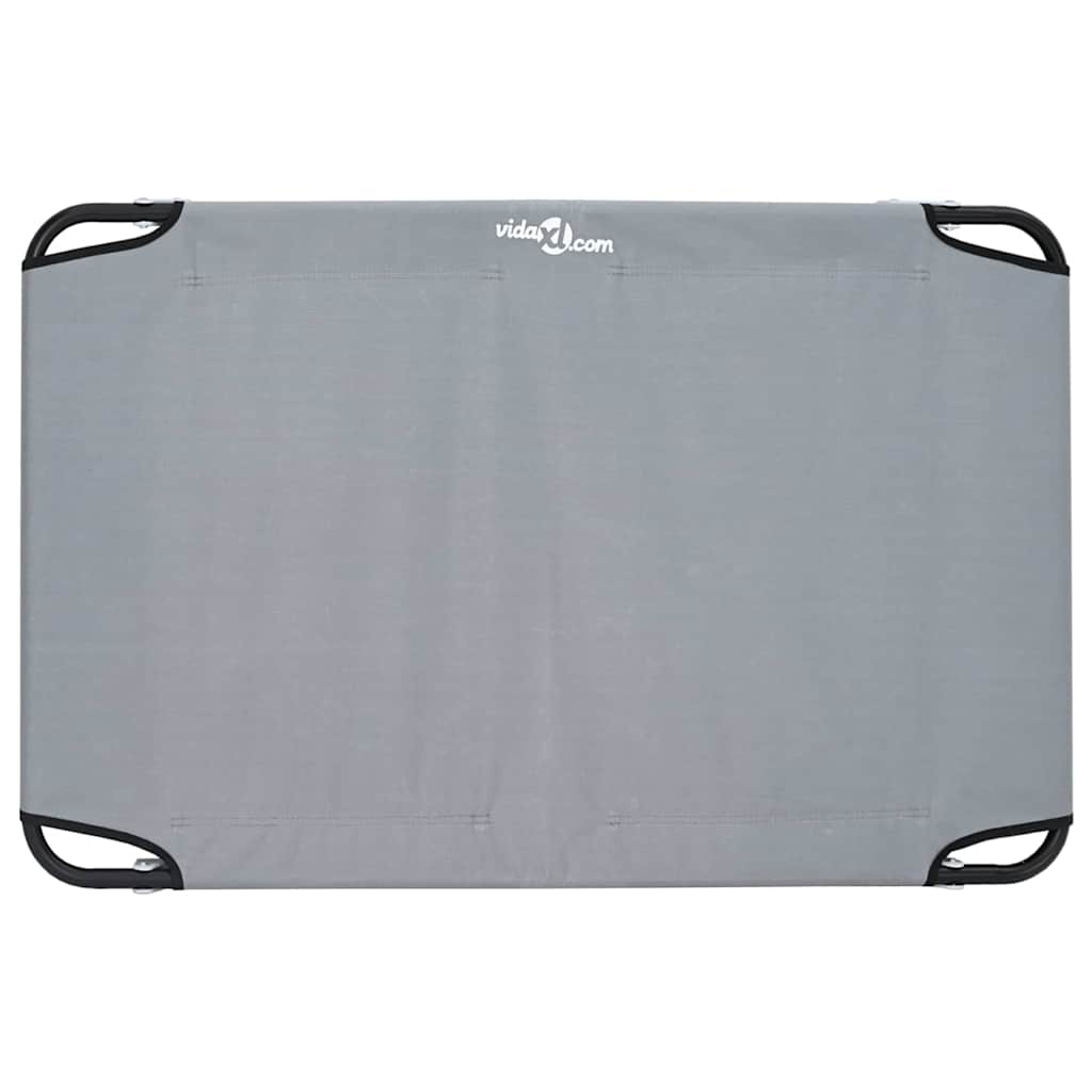 vidaXL Legowisko dla psa Jasnoszary 90 x 55 x 18 cm Stal