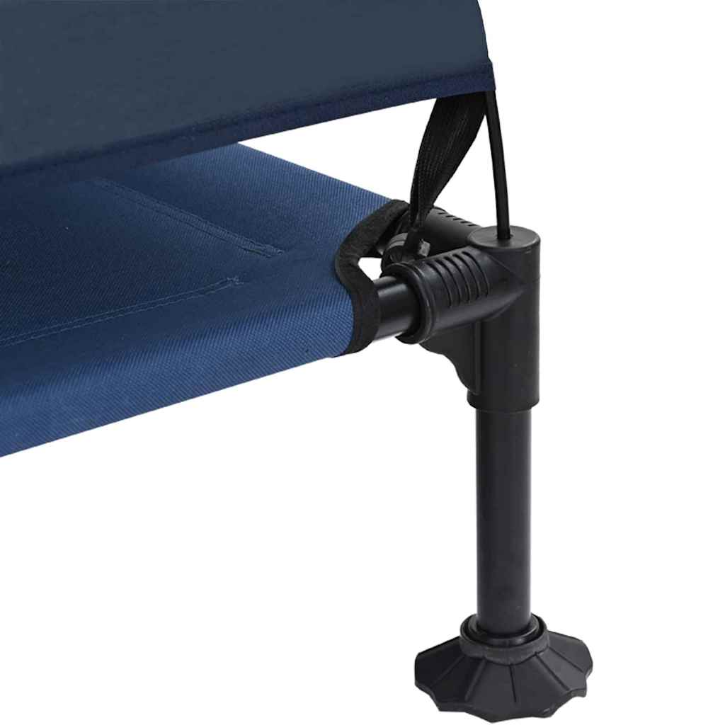 vidaXL Podnóżka dla psa Granatowy 127 x 81 x 108 cm Tkanina i Stal