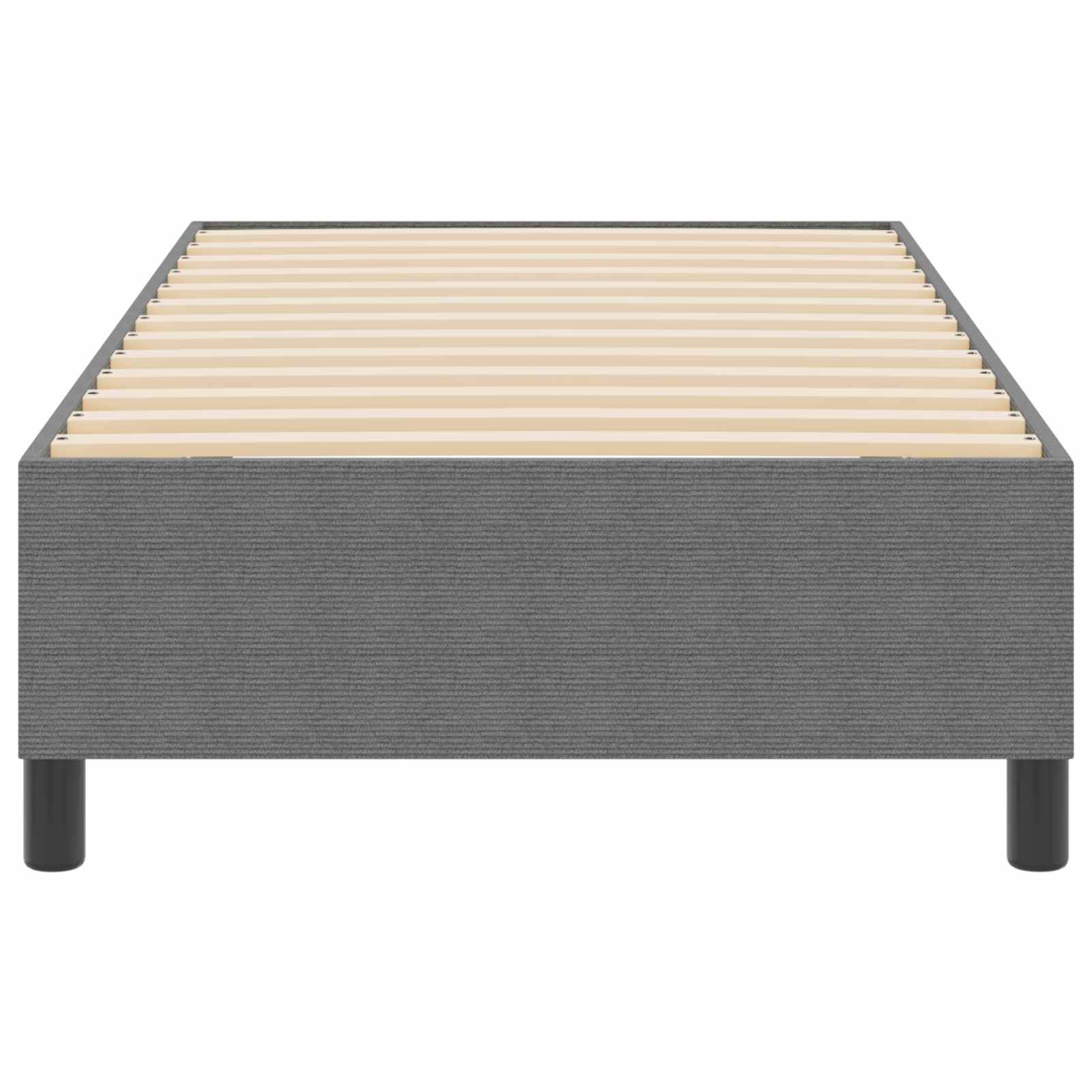 vidaXL Rama łóżka platformy Jasnoszary 80 x 200 cm Tkanina sztruksowa