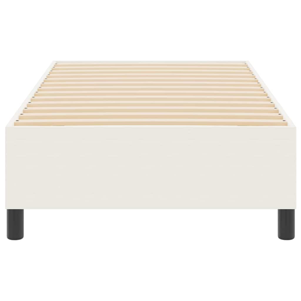 vidaXL Rama łóżka platformy Kremowy 80 x 200 cm Tkanina sztruksowa
