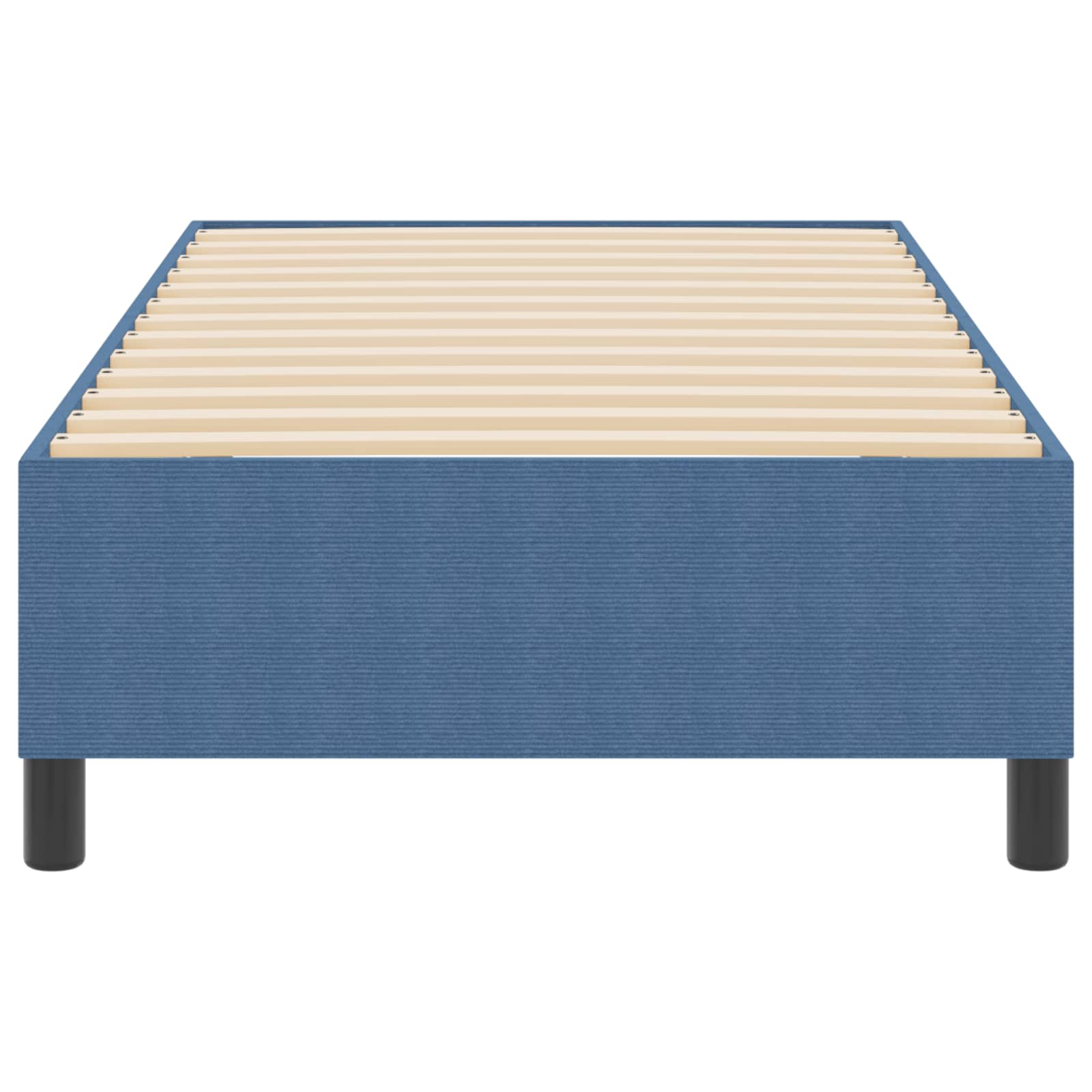 vidaXL Rama łóżka platformy Niebieski 80 x 200 cm Tkanina sztruksowa