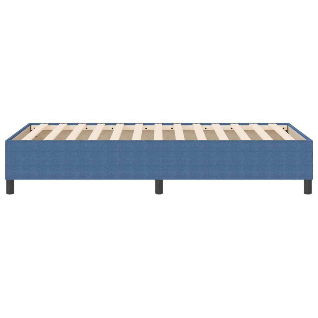 vidaXL Rama łóżka platformy Niebieski 80 x 200 cm Tkanina sztruksowa
