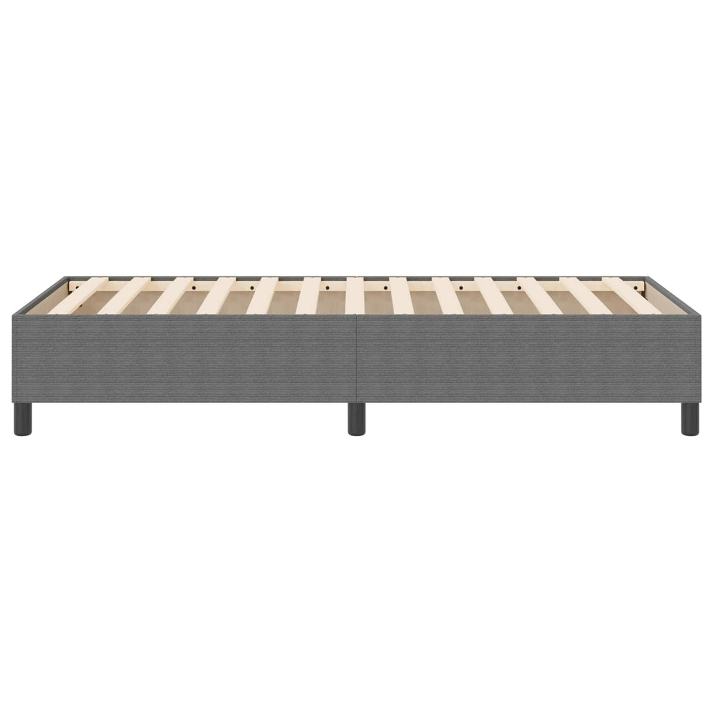 vidaXL Rama łóżka platformy Jasnoszary 90 x 190 cm Tkanina sztruksowa