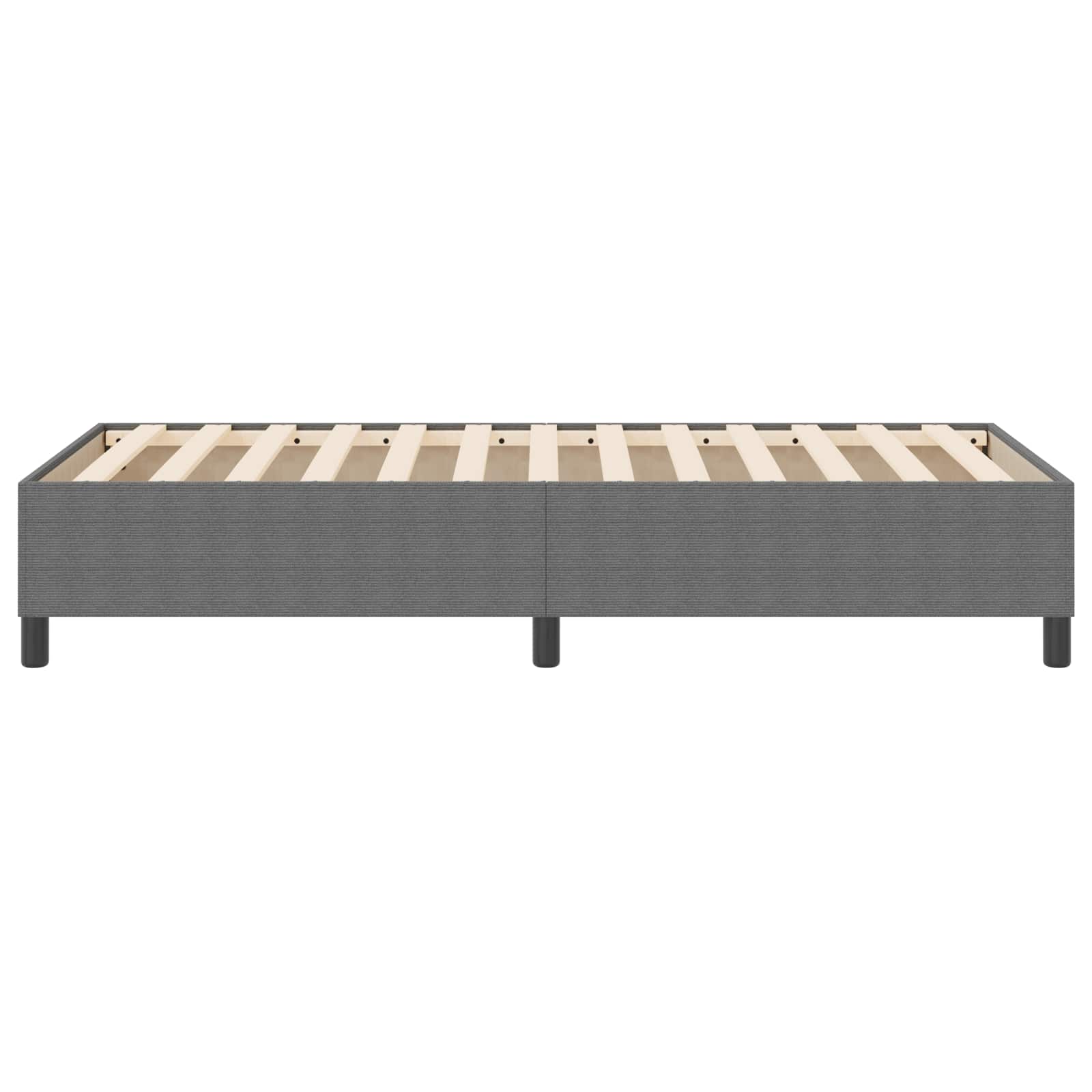 vidaXL Rama łóżka platformy Jasnoszary 90 x 190 cm Tkanina sztruksowa