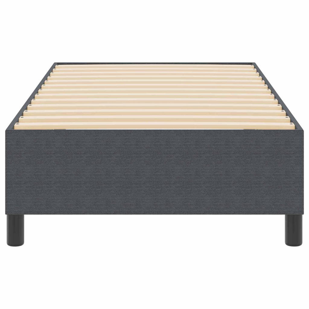 vidaXL Rama łóżka platformy Ciemnoszary 90 x 190 cm Tkanina sztruksowa