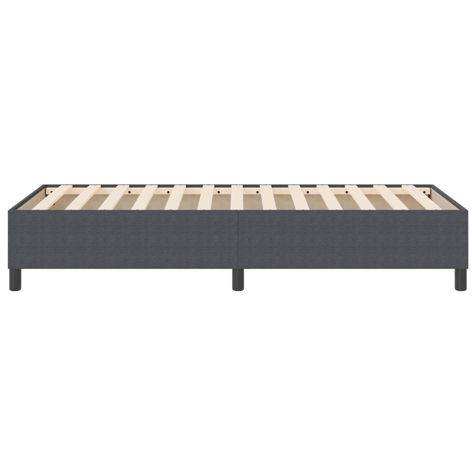 vidaXL Rama łóżka platformy Ciemnoszary 90 x 190 cm Tkanina sztruksowa