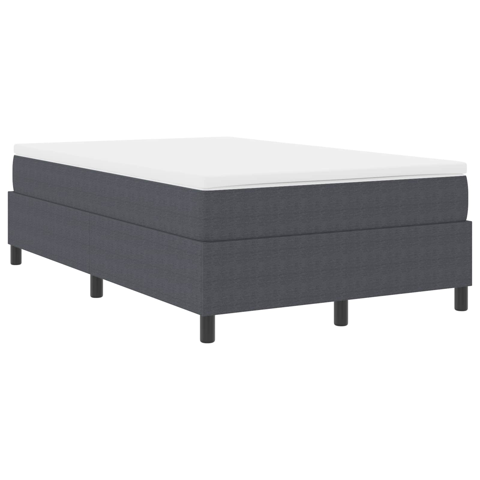 vidaXL Rama łóżka platformy Ciemnoszary 120 x 190 cm