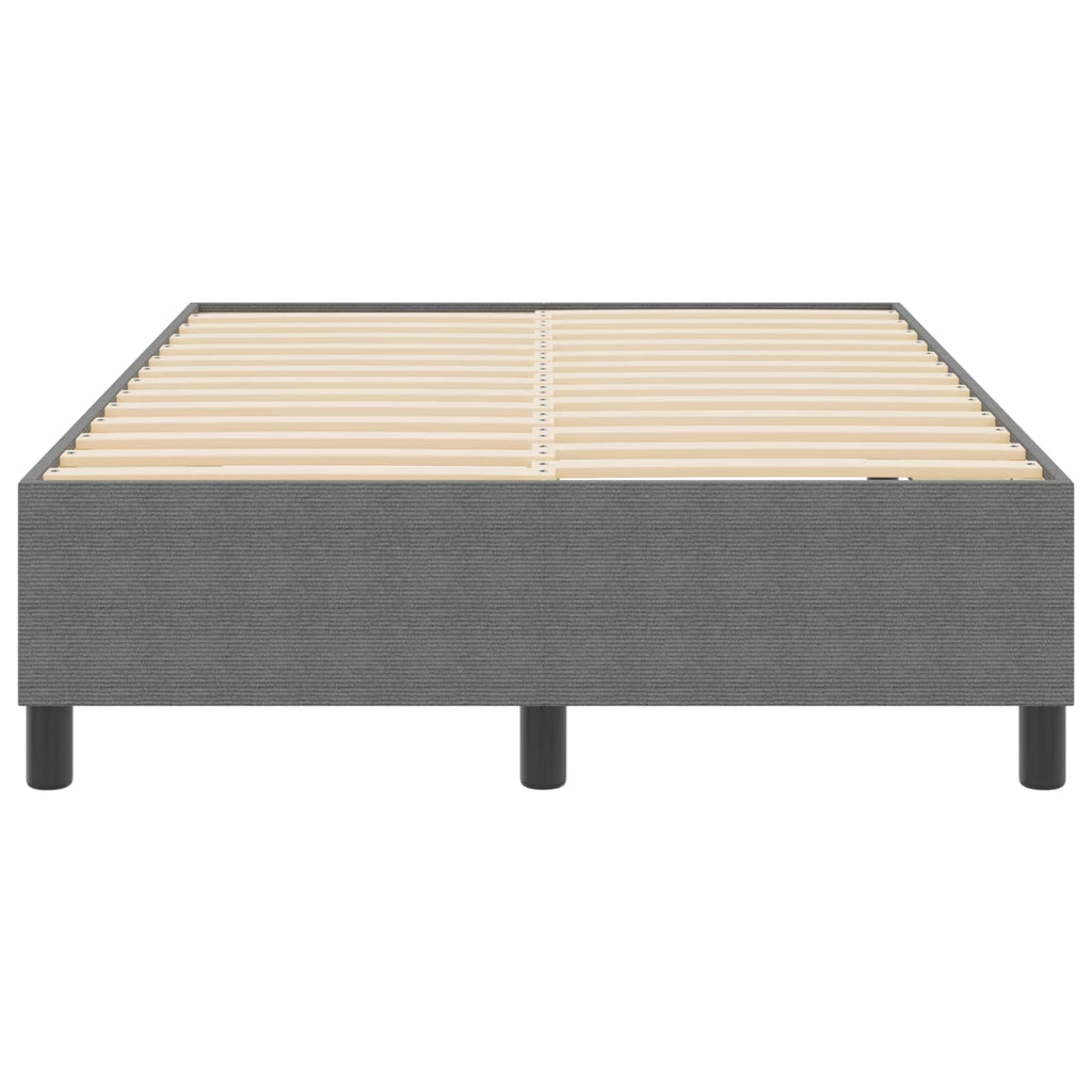 vidaXL Rama łóżka platformy Jasnoszary 120 x 200 cm Tkanina sztruksowa