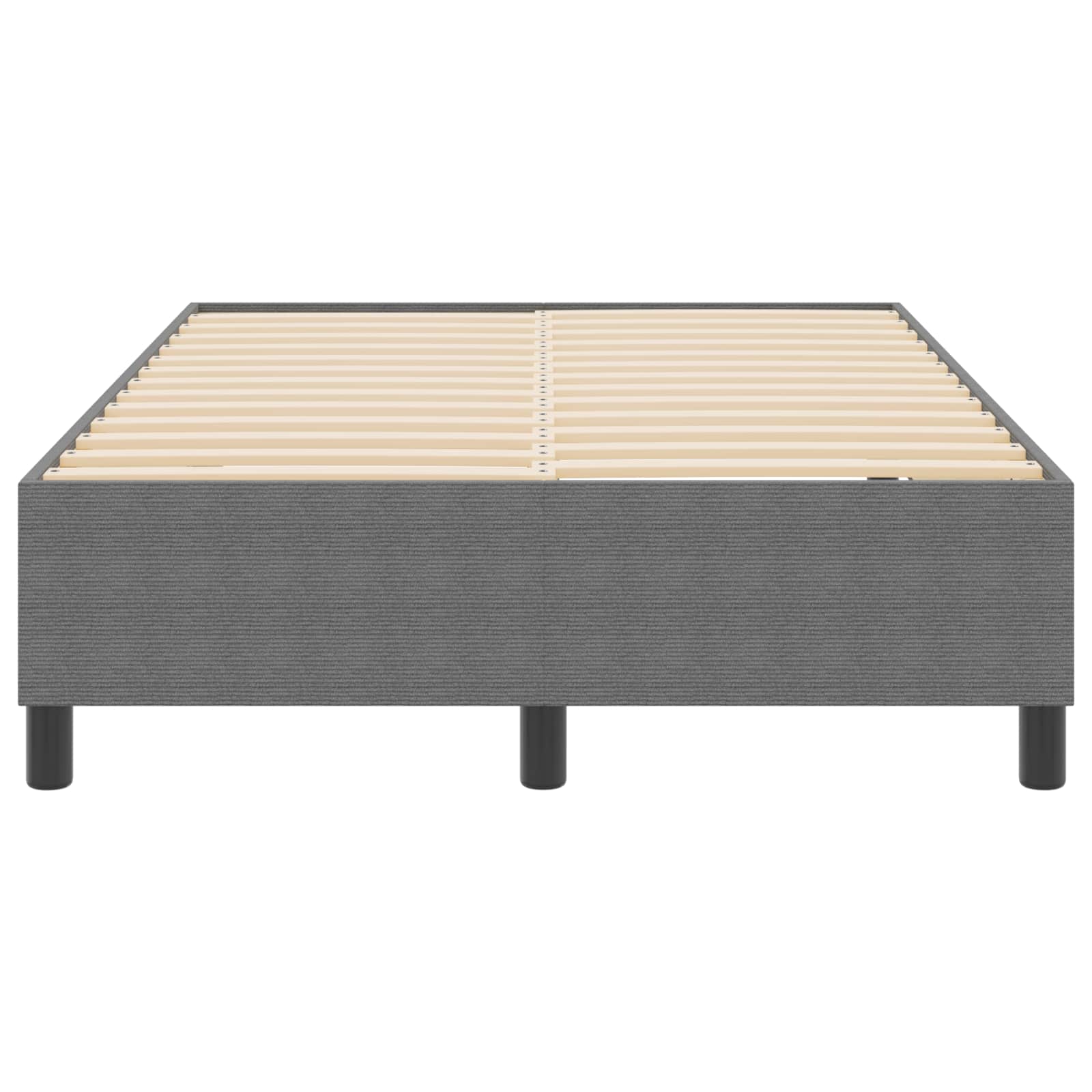 vidaXL Rama łóżka platformy Jasnoszary 120 x 200 cm Tkanina sztruksowa