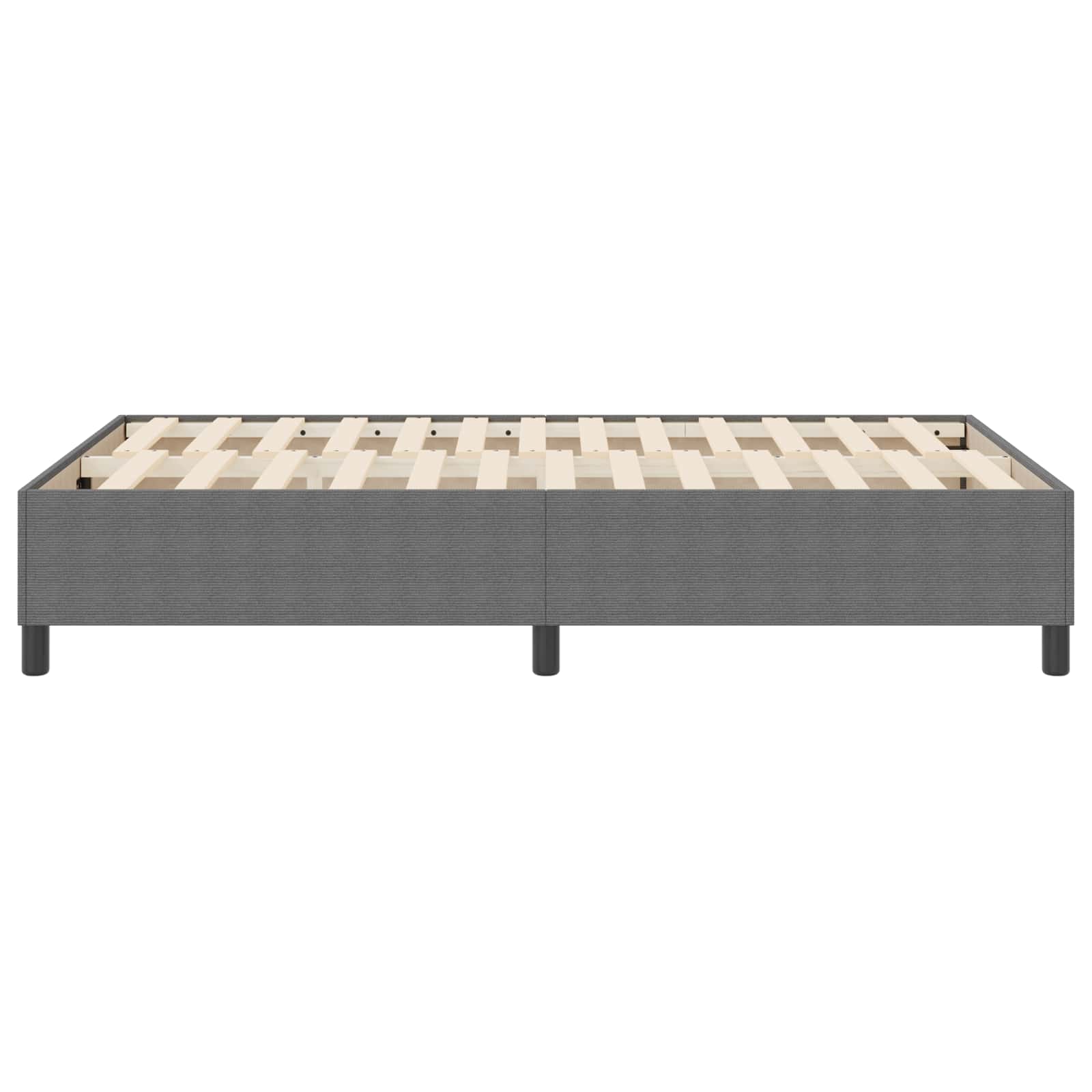 vidaXL Rama łóżka platformy Jasnoszary 120 x 200 cm Tkanina sztruksowa