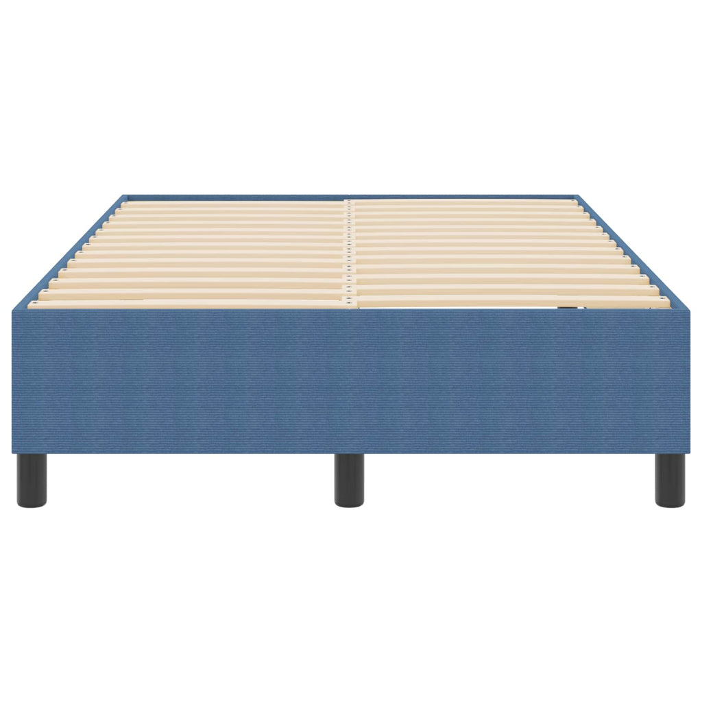 vidaXL Rama łóżka platformy Niebieski 120 x 200 cm Tkanina sztruksowa