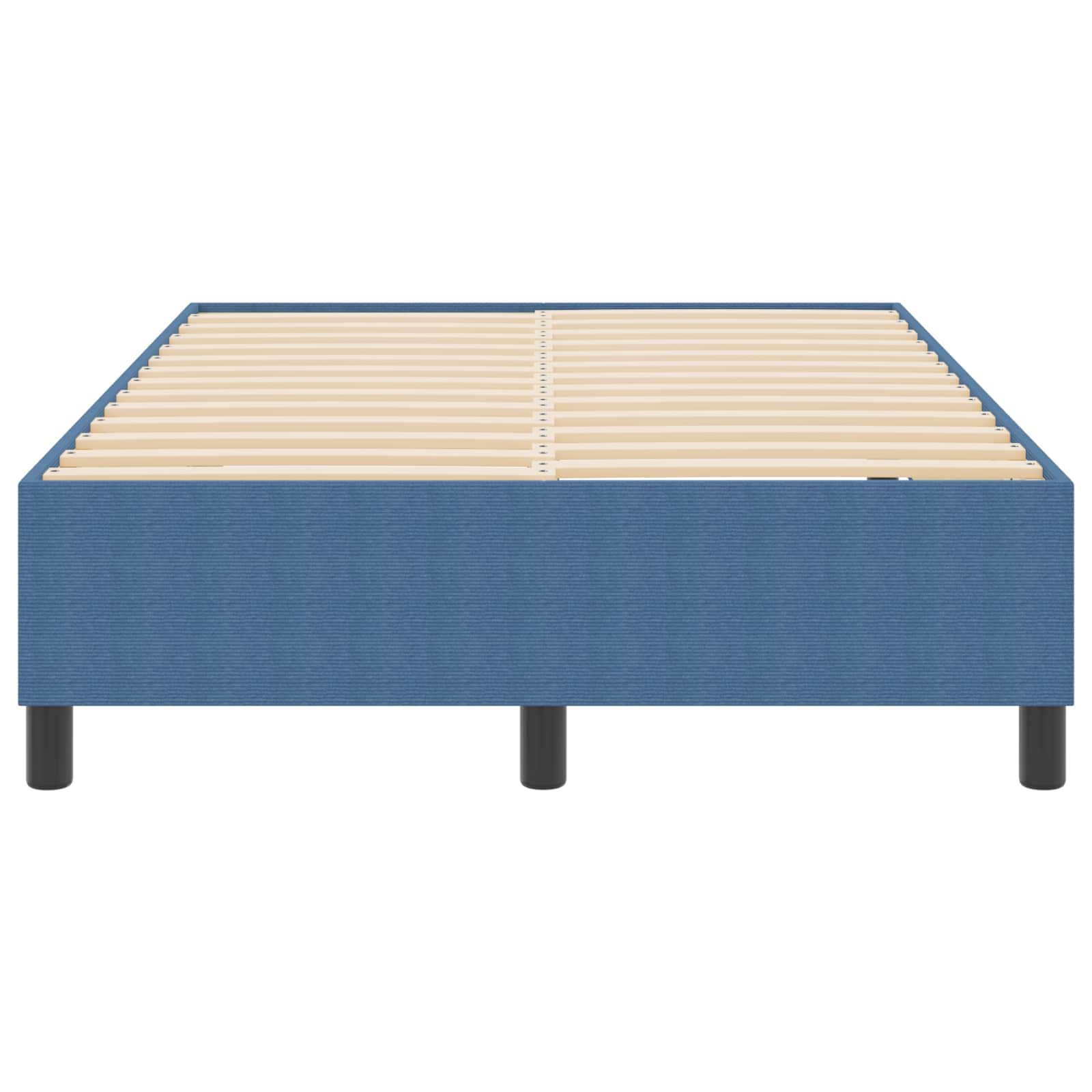 vidaXL Rama łóżka platformy Niebieski 120 x 200 cm Tkanina sztruksowa
