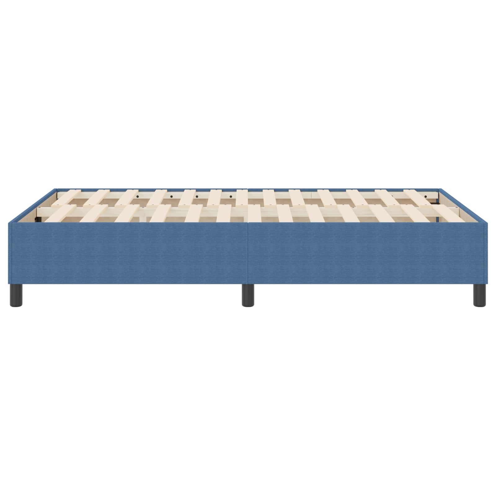 vidaXL Rama łóżka platformy Niebieski 120 x 200 cm Tkanina sztruksowa