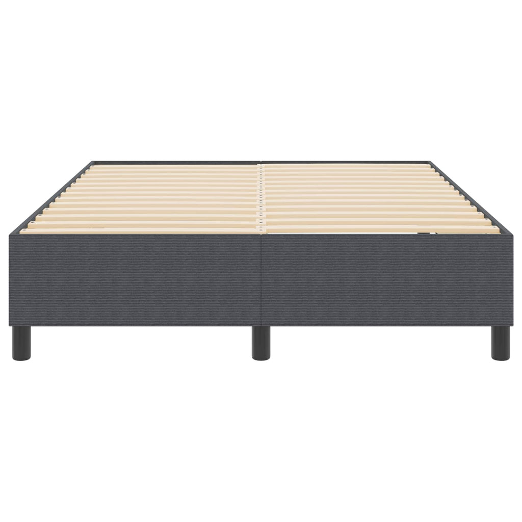vidaXL Rama łóżka platformy Ciemnoszary 140 x 190 cm