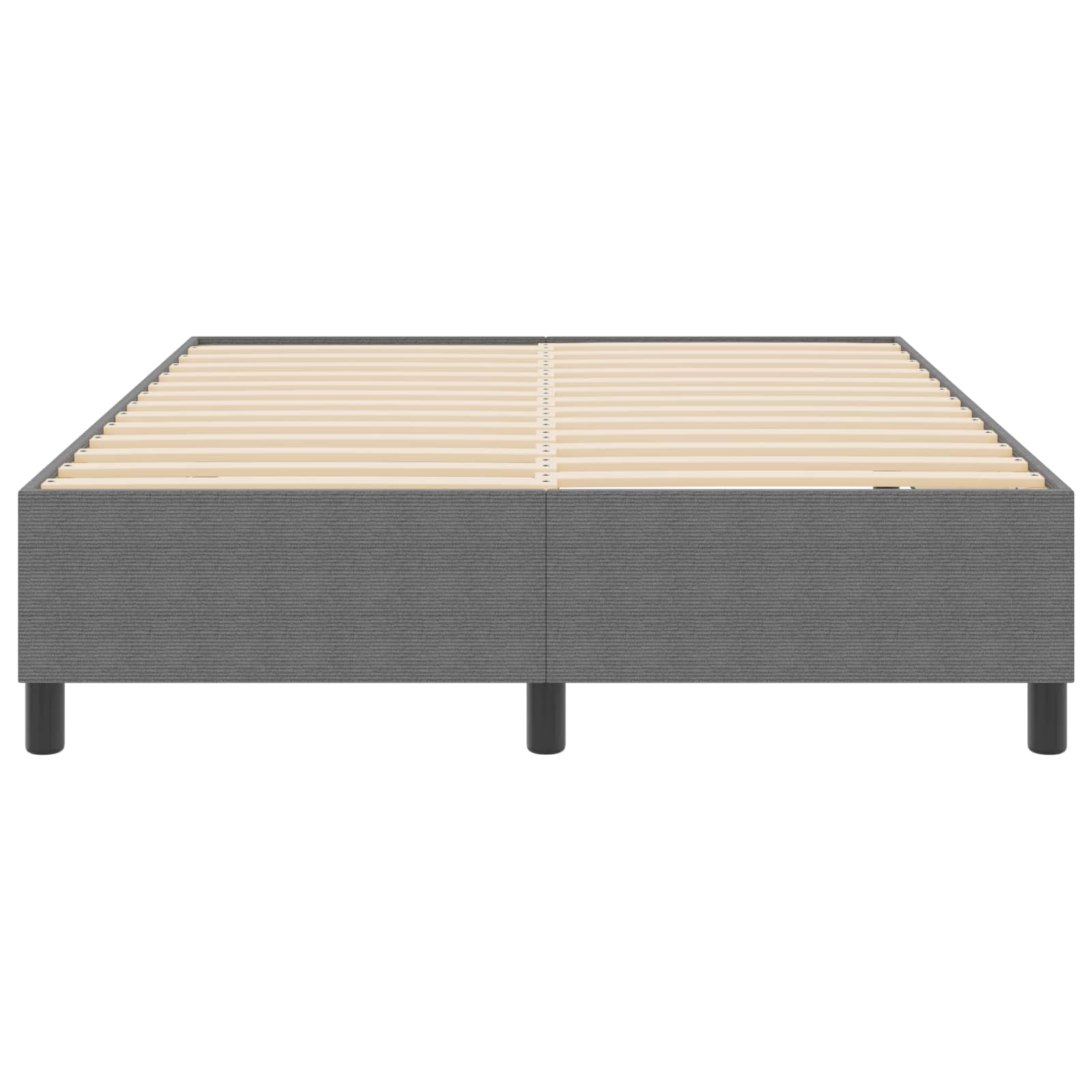 vidaXL Rama łóżka platformy Jasnoszary 160 x 200 cm Tkanina sztruksowa