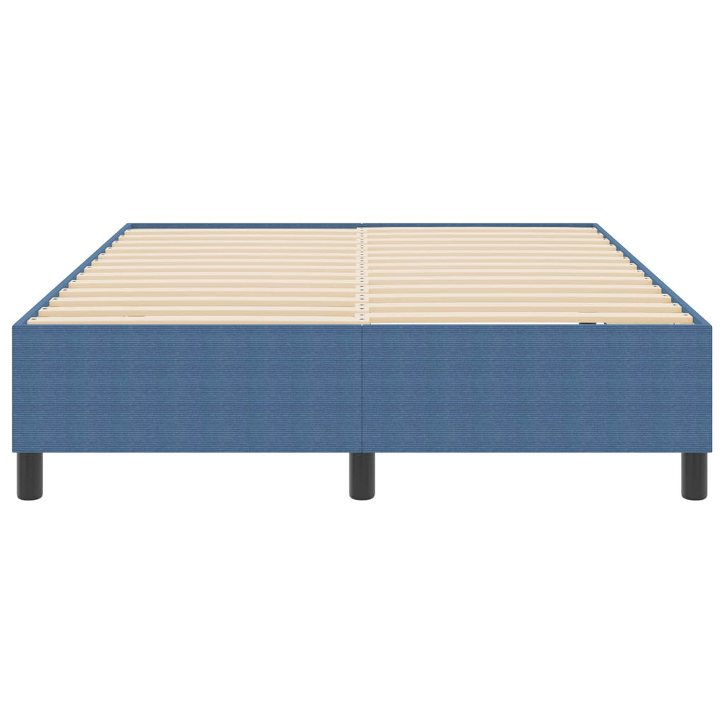 vidaXL Rama łóżka platformy Niebieski 160 x 200 cm Tkanina sztruksowa