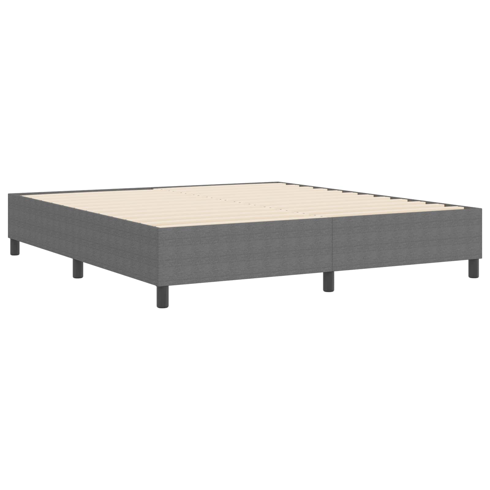 vidaXL Rama łóżka platformy Jasnoszary 180 x 200 cm Tkanina sztruksowa