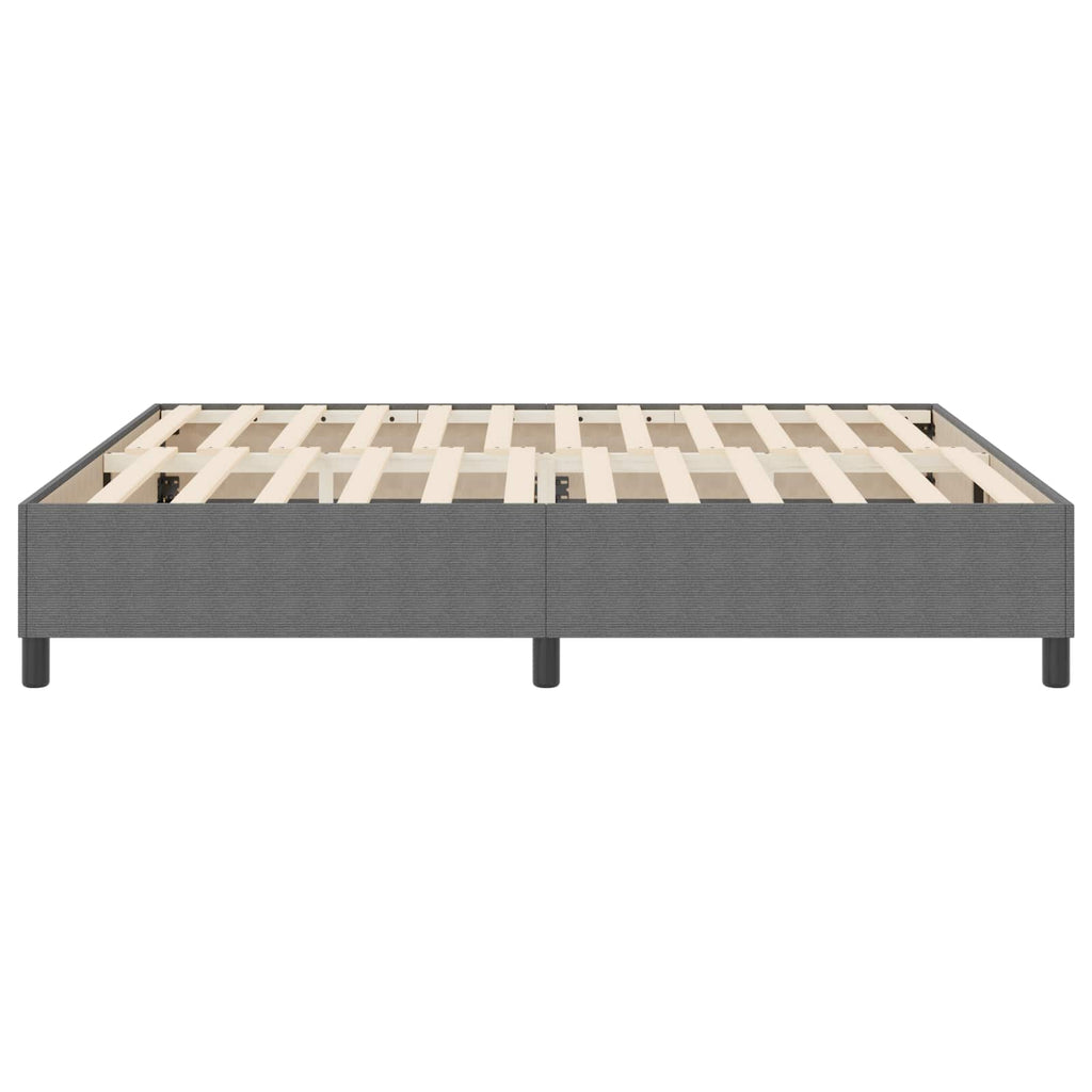 vidaXL Rama łóżka platformy Jasnoszary 180 x 200 cm Tkanina sztruksowa