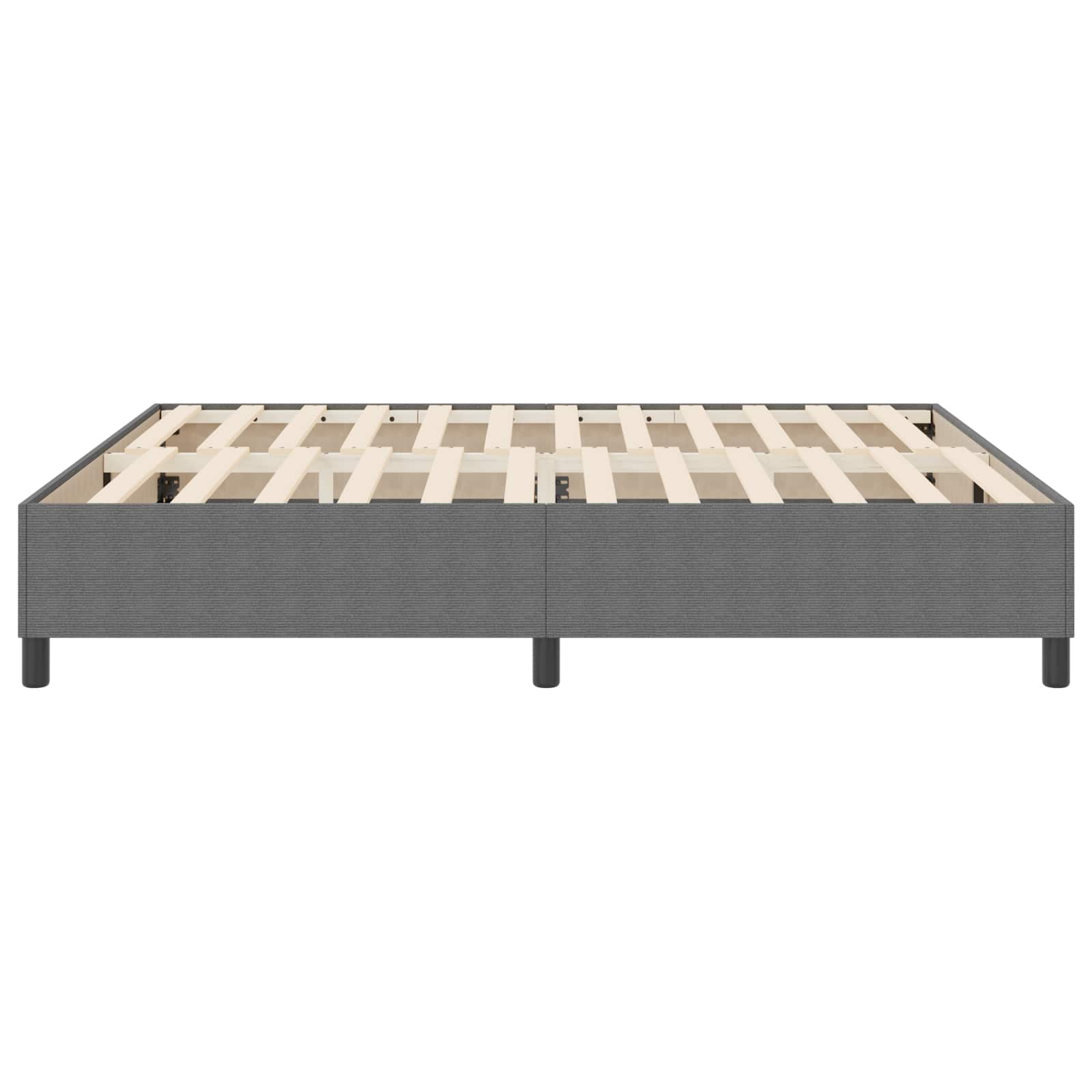 vidaXL Rama łóżka platformy Jasnoszary 180 x 200 cm Tkanina sztruksowa