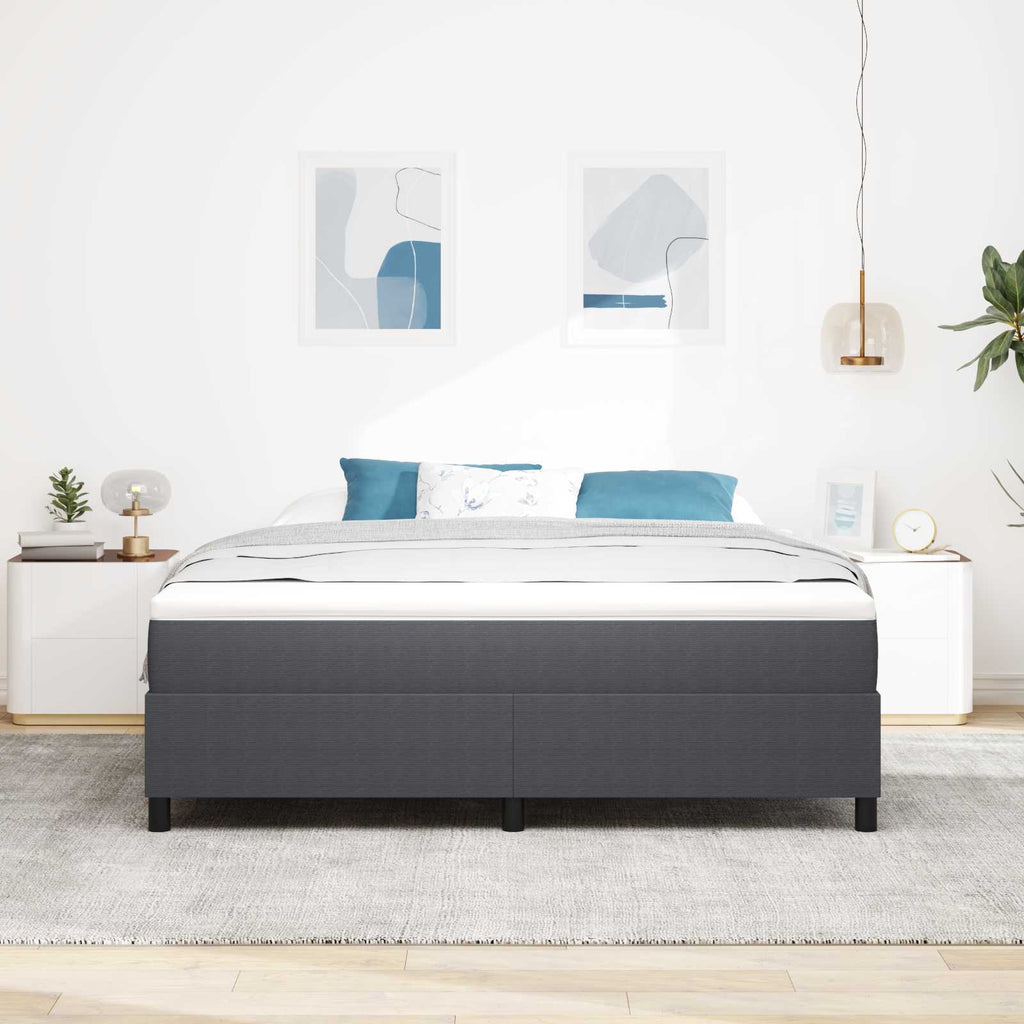vidaXL Rama łóżka platformy Ciemnoszary 180 x 200 cm