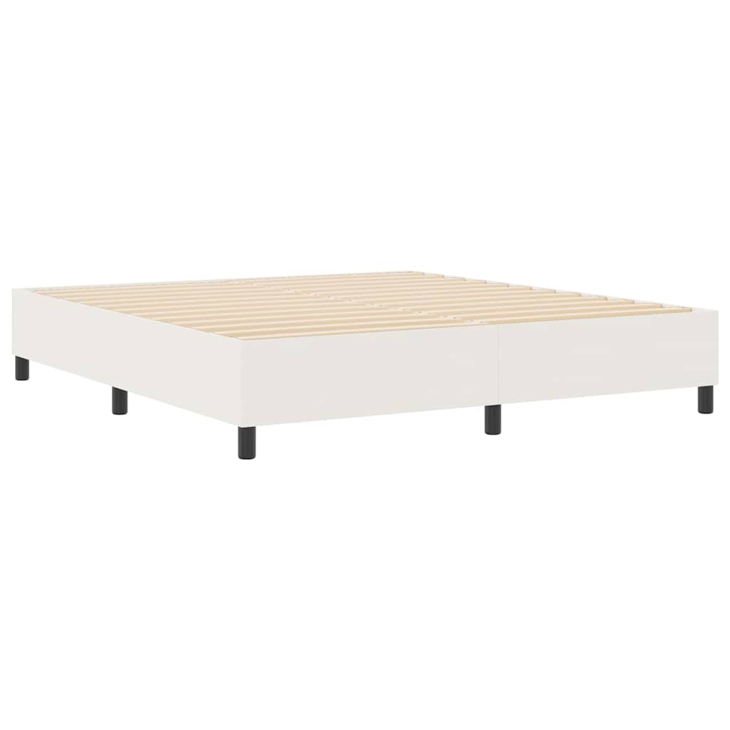 vidaXL Rama łóżka platformy Kremowy 180 x 200 cm Tkanina sztruksowa