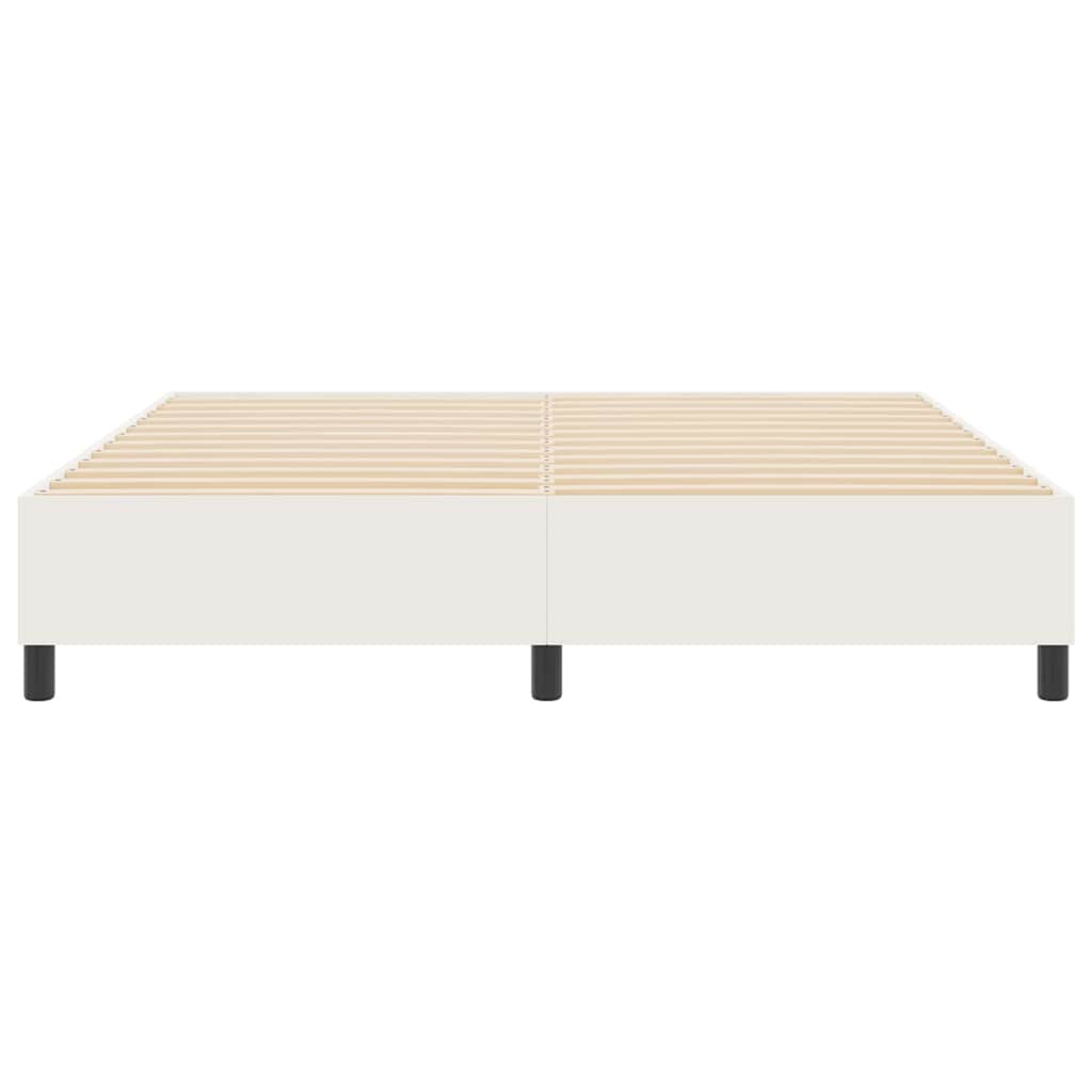 vidaXL Rama łóżka platformy Kremowy 180 x 200 cm Tkanina sztruksowa