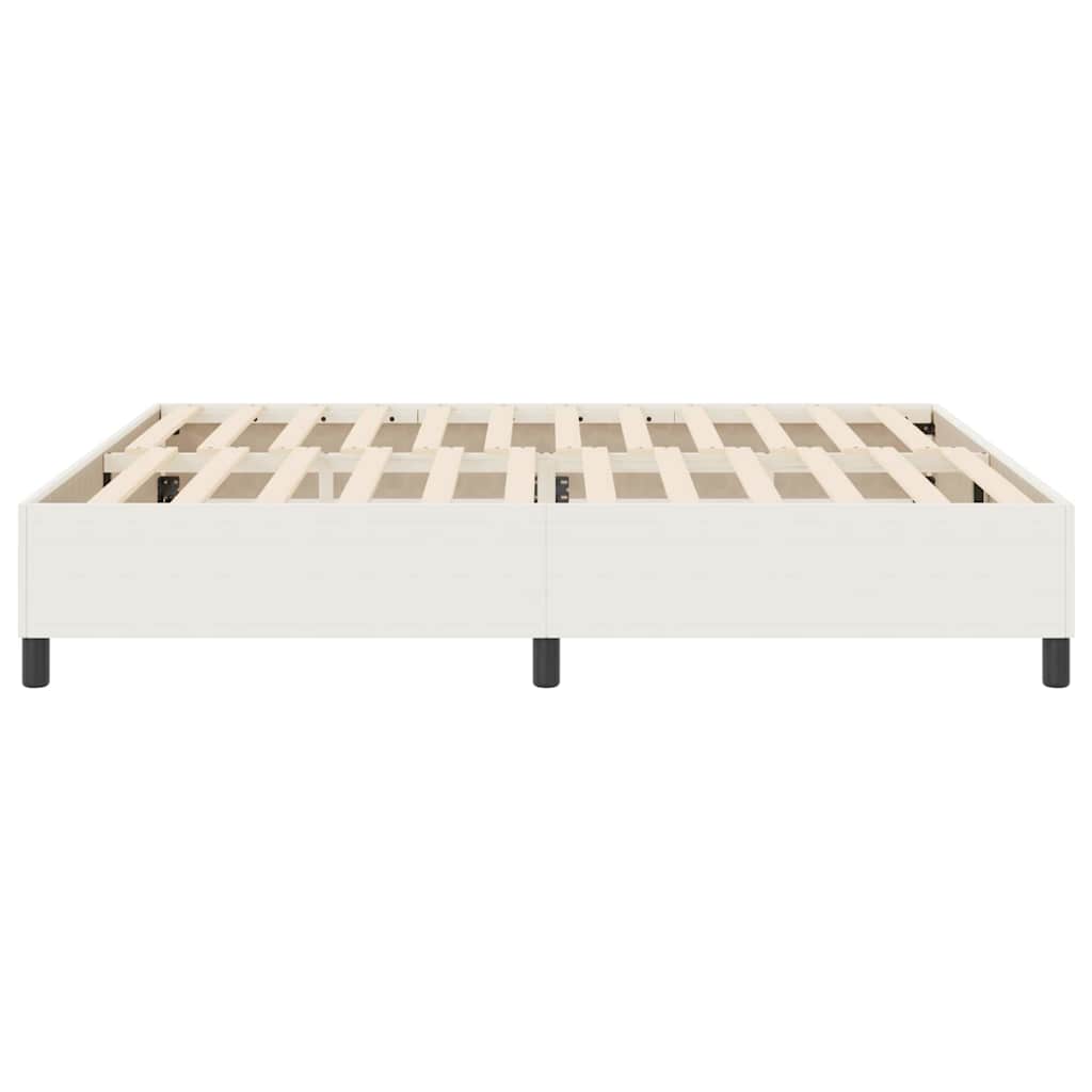 vidaXL Rama łóżka platformy Kremowy 180 x 200 cm Tkanina sztruksowa