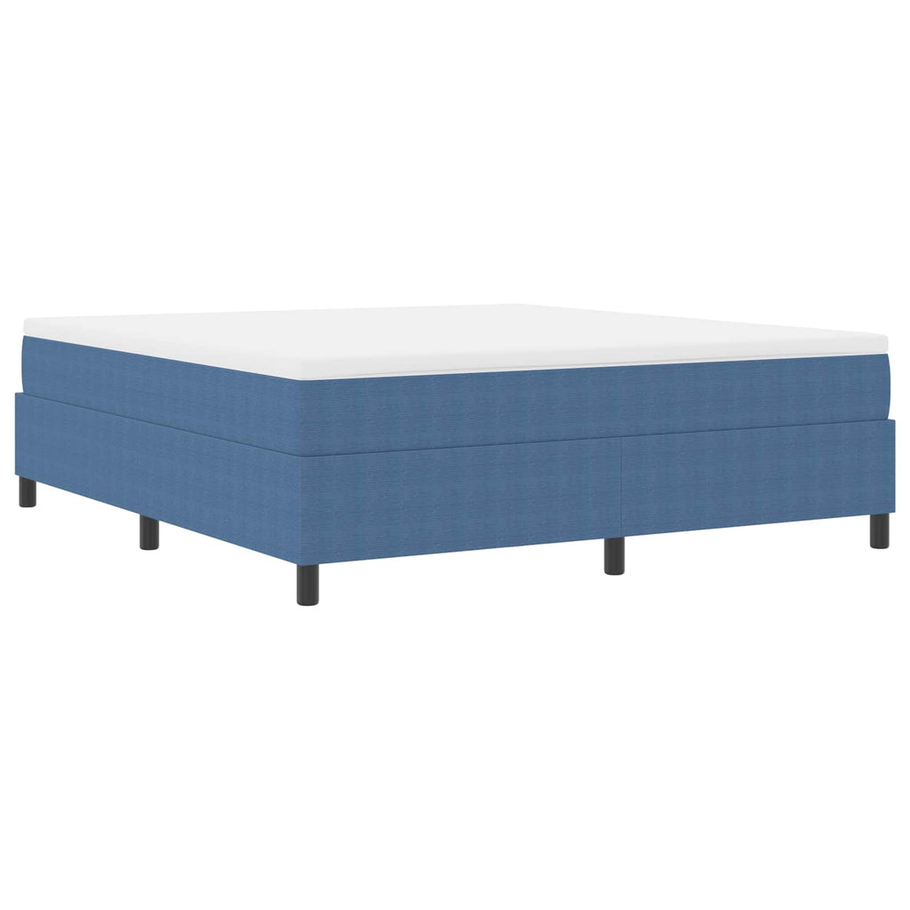 vidaXL Rama łóżka platformy Niebieski 180 x 200 cm Tkanina sztruksowa