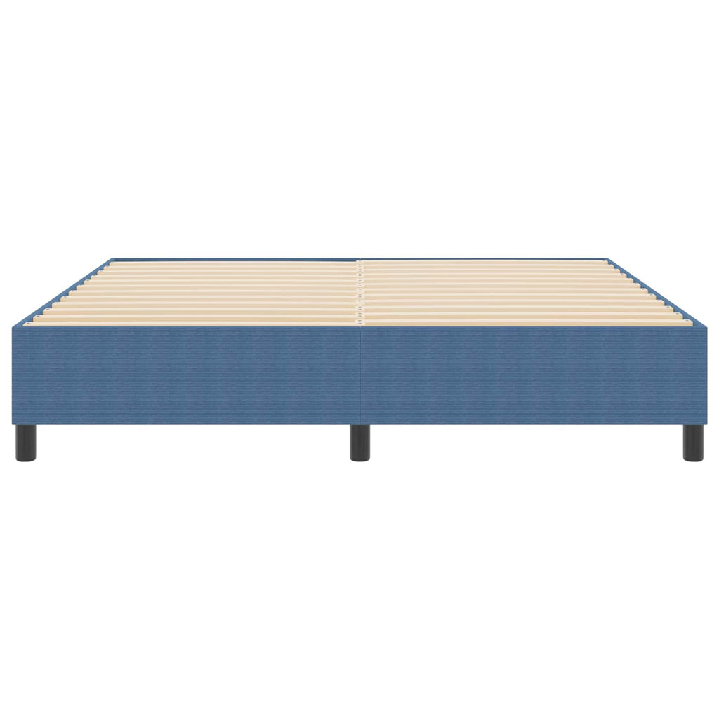 vidaXL Rama łóżka platformy Niebieski 180 x 200 cm Tkanina sztruksowa