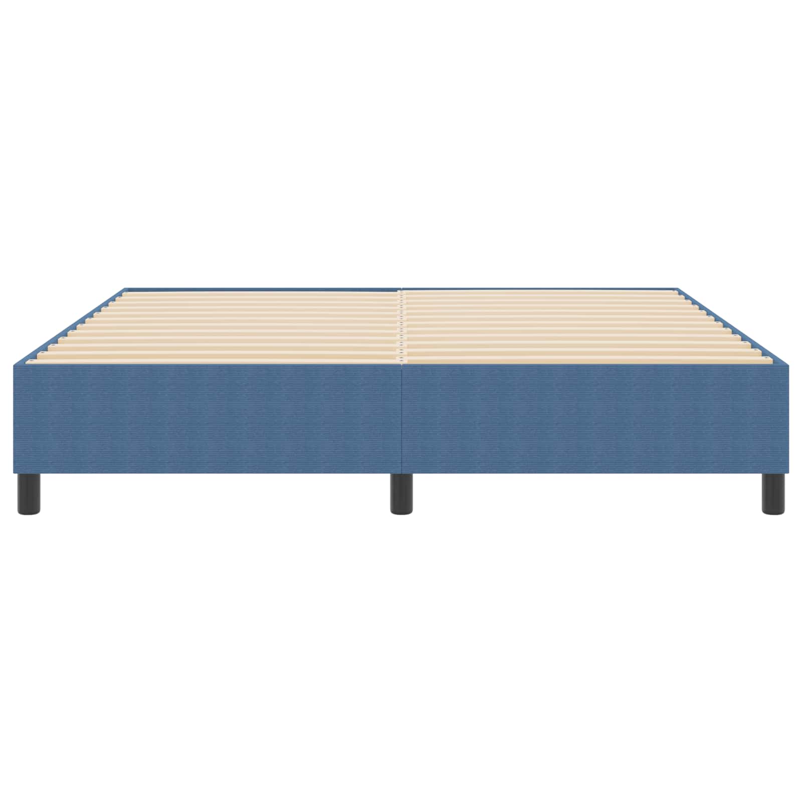 vidaXL Rama łóżka platformy Niebieski 180 x 200 cm Tkanina sztruksowa