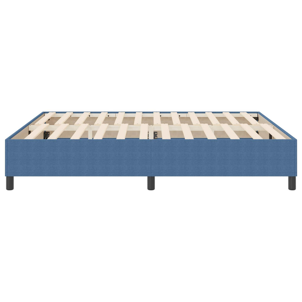 vidaXL Rama łóżka platformy Niebieski 180 x 200 cm Tkanina sztruksowa