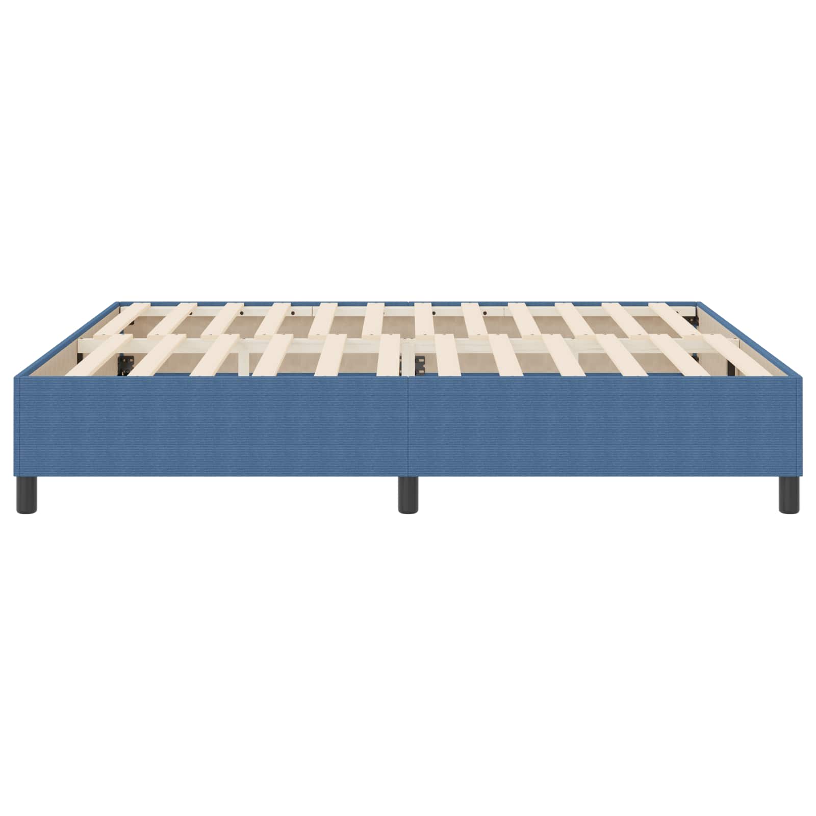 vidaXL Rama łóżka platformy Niebieski 180 x 200 cm Tkanina sztruksowa