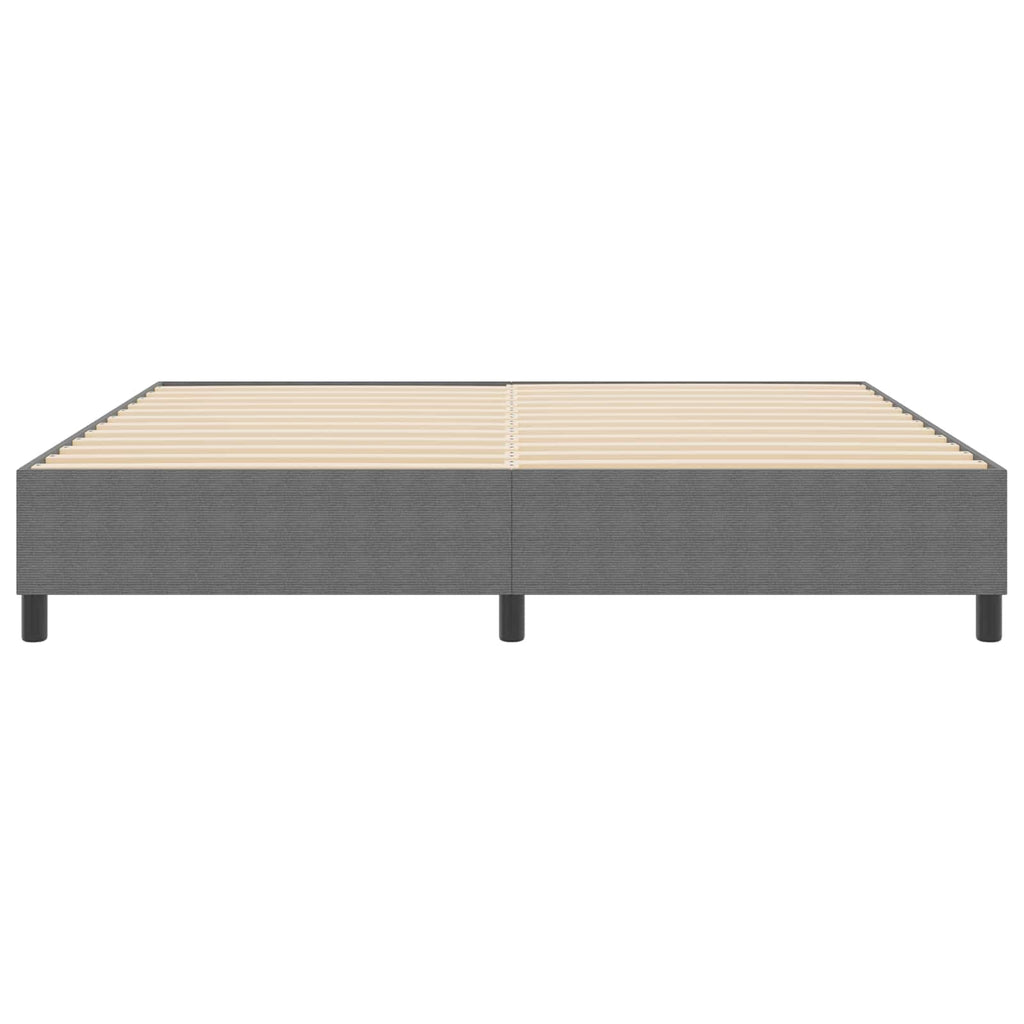 vidaXL Rama łóżka platformy Jasnoszary 200 x 200 cm Tkanina sztruksowa