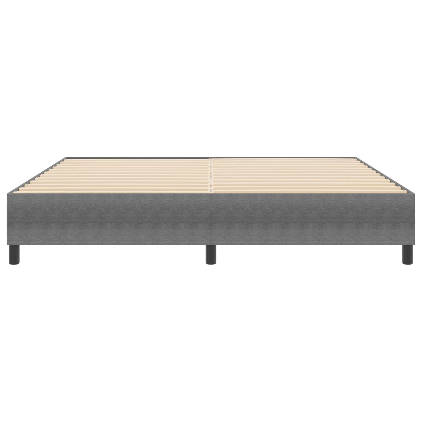 vidaXL Rama łóżka platformy Jasnoszary 200 x 200 cm Tkanina sztruksowa