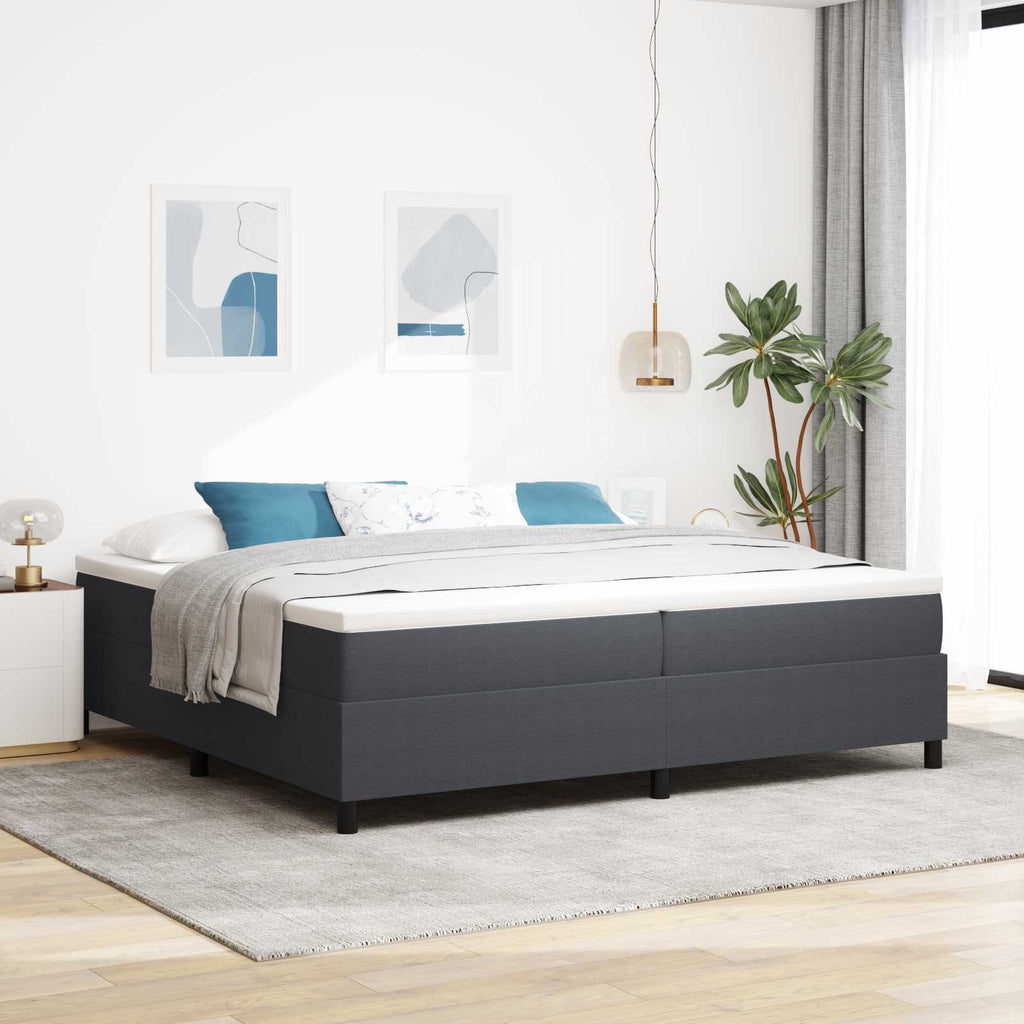 vidaXL Rama łóżka platformy Ciemnoszary 200 x 200 cm
