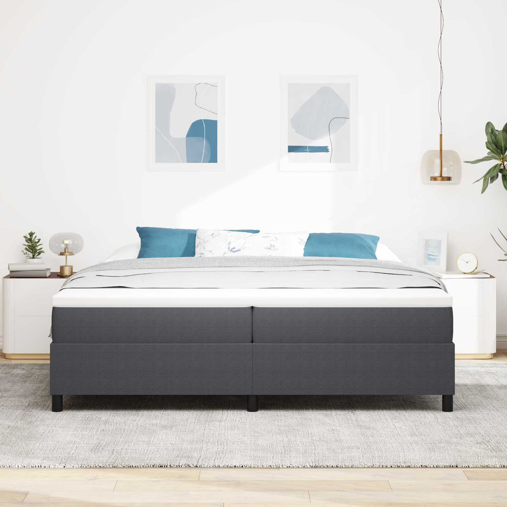 vidaXL Rama łóżka platformy Ciemnoszary 200 x 200 cm