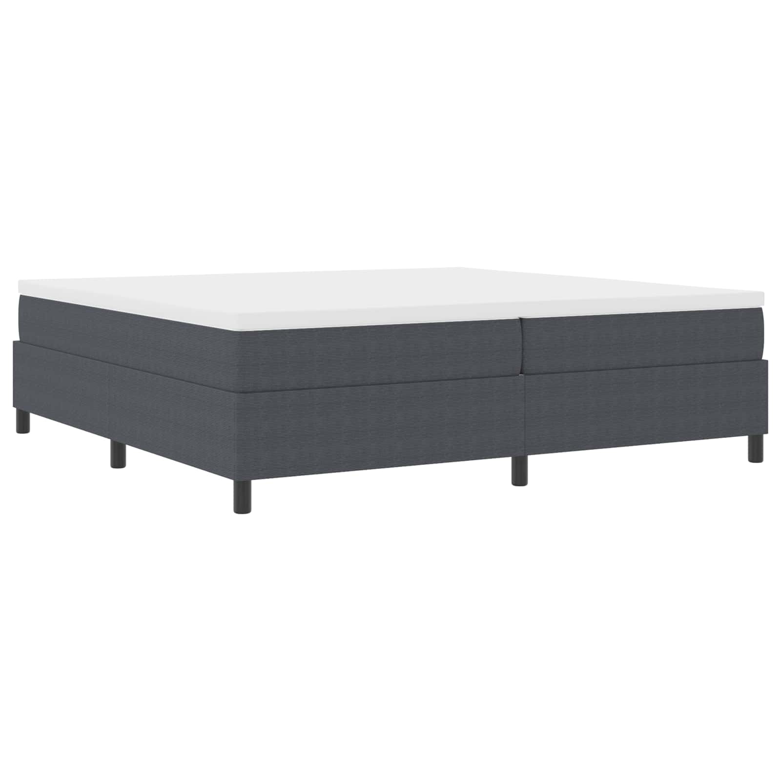 vidaXL Rama łóżka platformy Ciemnoszary 200 x 200 cm