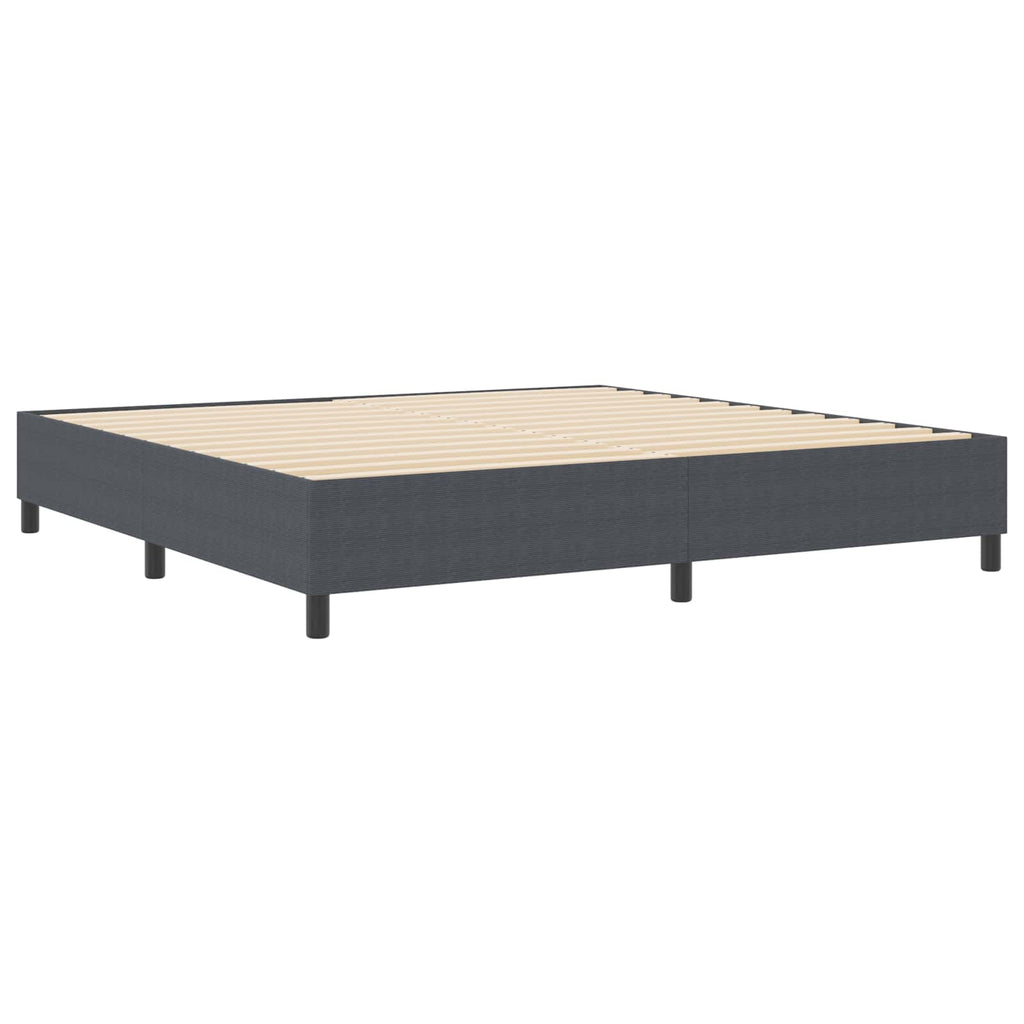 vidaXL Rama łóżka platformy Ciemnoszary 200 x 200 cm