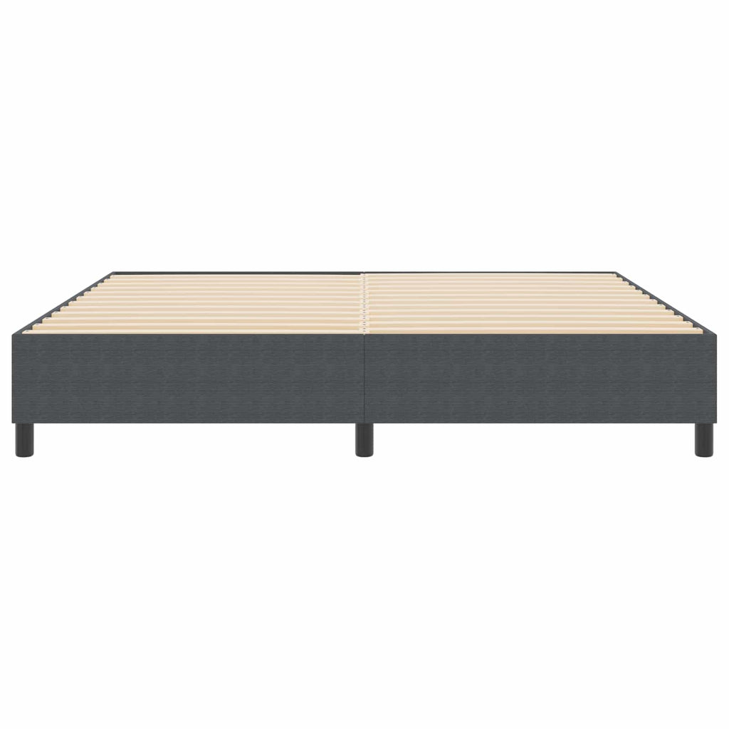 vidaXL Rama łóżka platformy Ciemnoszary 200 x 200 cm